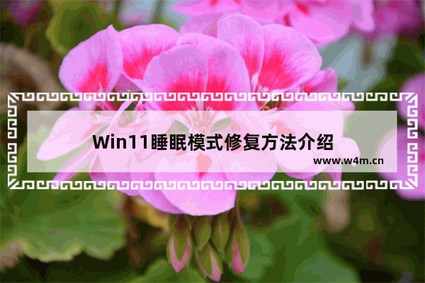 Win11睡眠模式修复方法介绍