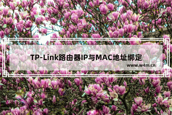 TP-Link路由器IP与MAC地址绑定设置方法