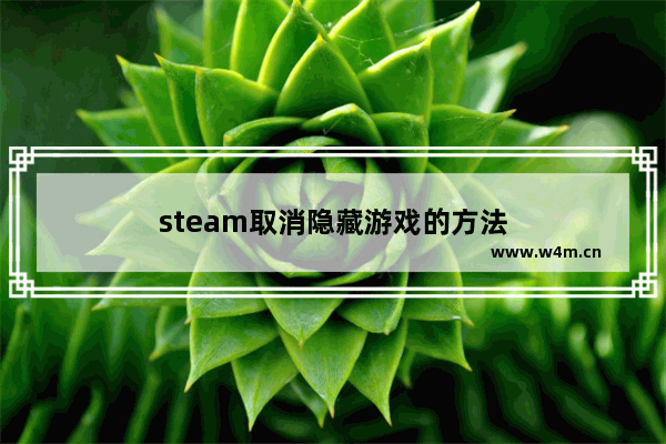 steam取消隐藏游戏的方法