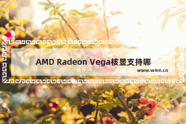 AMD Radeon Vega核显支持哪些游戏，是否足够强大？