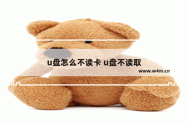 u盘怎么不读卡 u盘不读取