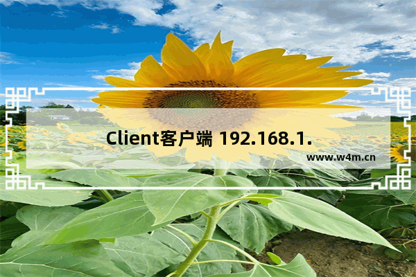 Client客户端 192.168.1.253路由器设置教程