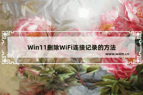 Win11删除WiFi连接记录的方法