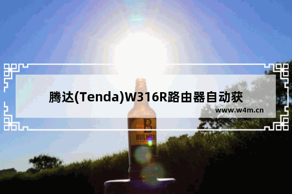 腾达(Tenda)W316R路由器自动获取IP设置上网