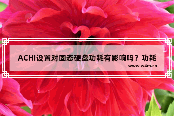 ACHI设置对固态硬盘功耗有影响吗？功耗与性能之间的平衡该如何处理？