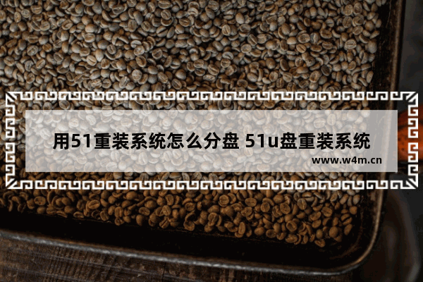 用51重装系统怎么分盘 51u盘重装系统教程