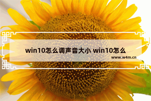 win10怎么调声音大小 win10怎么调整音量