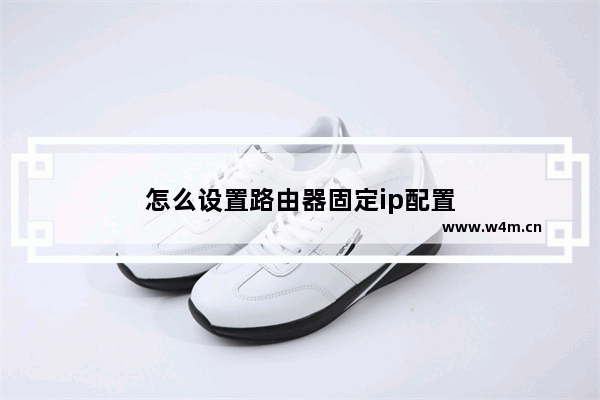 怎么设置路由器固定ip配置