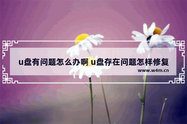 u盘有问题怎么办啊 u盘存在问题怎样修复