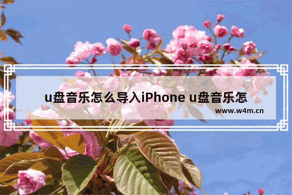 u盘音乐怎么导入iPhone u盘音乐怎么导入苹果手机