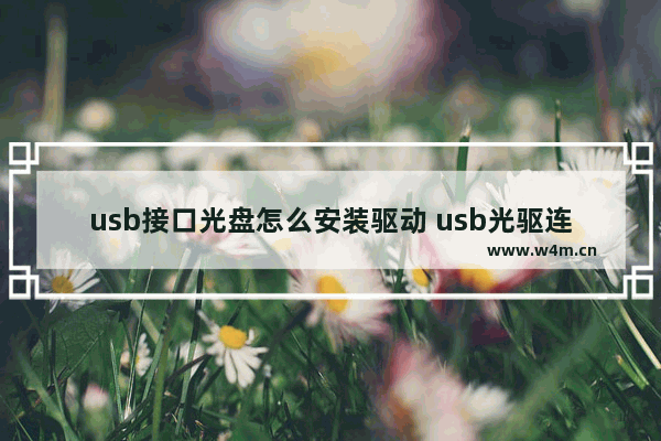 usb接口光盘怎么安装驱动 usb光驱连接线