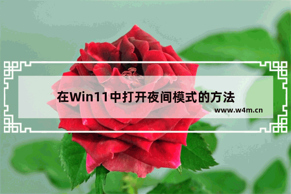 在Win11中打开夜间模式的方法