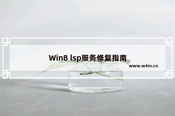 Win8 lsp服务修复指南