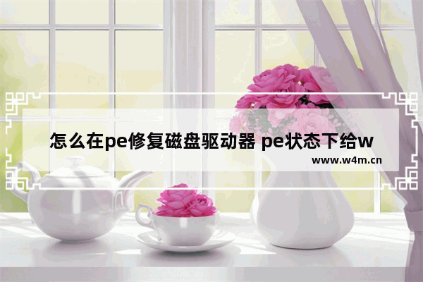 怎么在pe修复磁盘驱动器 pe状态下给win10修复驱动