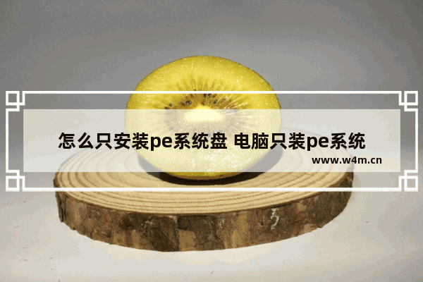 怎么只安装pe系统盘 电脑只装pe系统