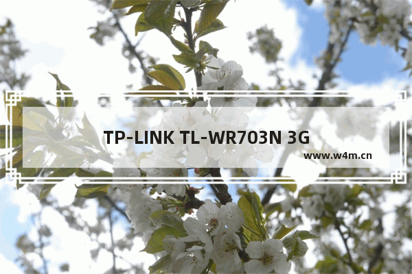 TP-LINK TL-WR703N 3G路由模式如何设置