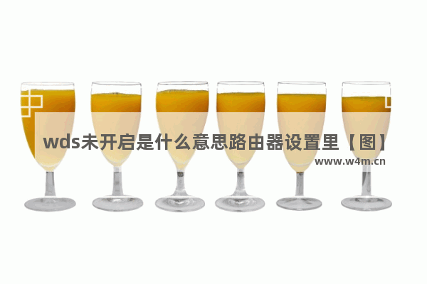 wds未开启是什么意思路由器设置里【图】