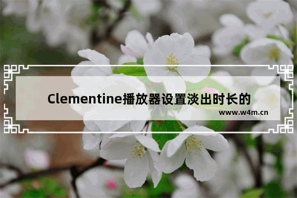 Clementine播放器设置淡出时长的技巧