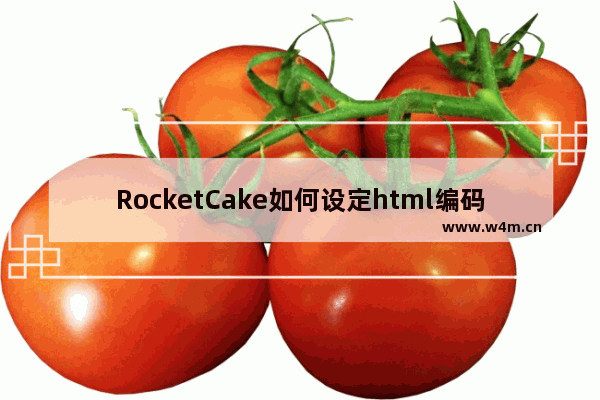 RocketCake如何设定html编码Unicode字符的教程