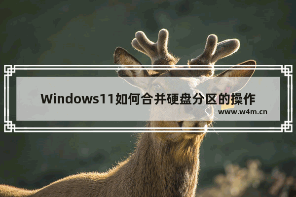 Windows11如何合并硬盘分区的操作指南