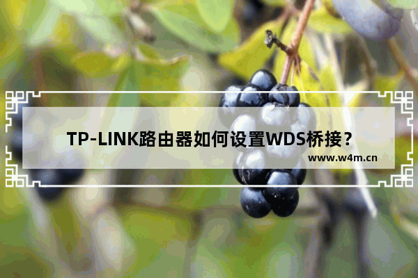 TP-LINK路由器如何设置WDS桥接？