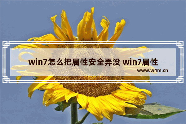 win7怎么把属性安全弄没 win7属性在哪