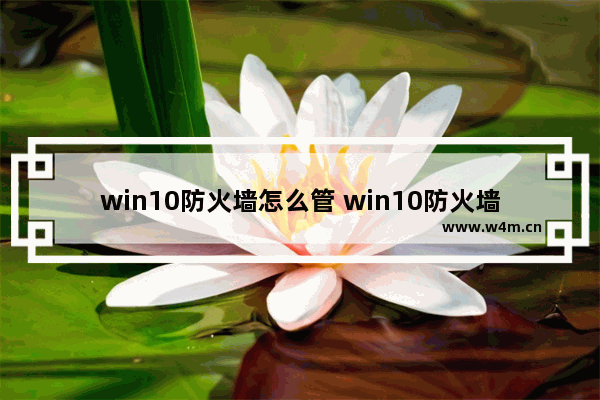 win10防火墙怎么管 win10防火墙管理员才能关