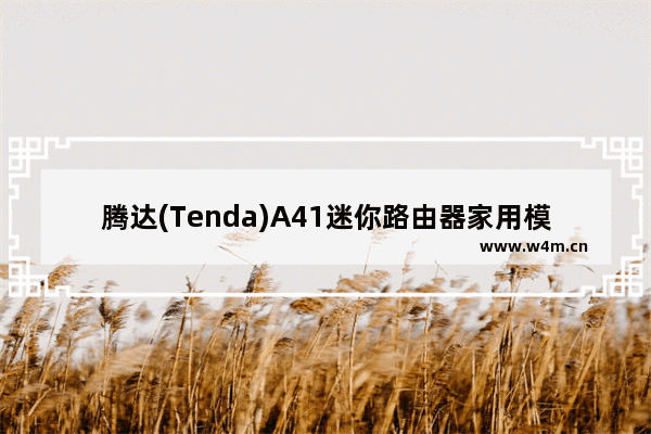 腾达(Tenda)A41迷你路由器家用模式上网设置方法