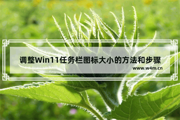 调整Win11任务栏图标大小的方法和步骤