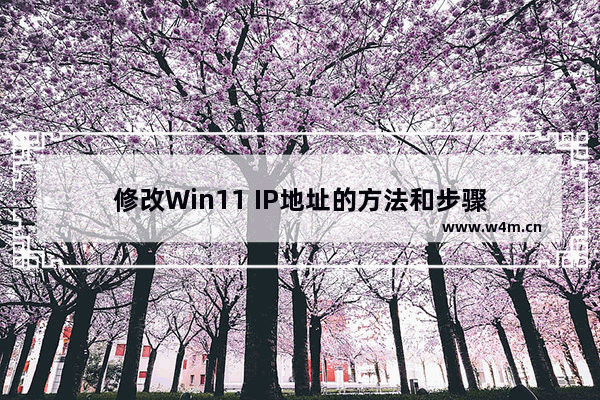 修改Win11 IP地址的方法和步骤