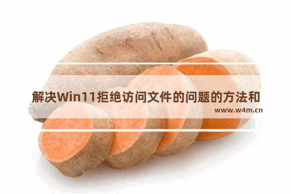 解决Win11拒绝访问文件的问题的方法和步骤