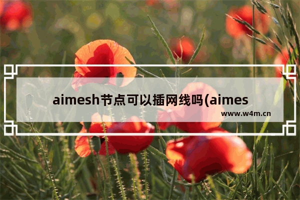 aimesh节点可以插网线吗(aimesh节点路由如何设置地区)