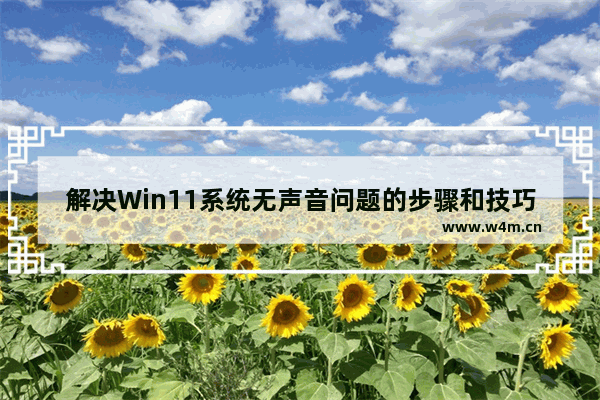 解决Win11系统无声音问题的步骤和技巧