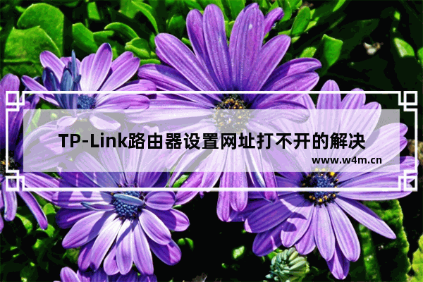 TP-Link路由器设置网址打不开的解决办法