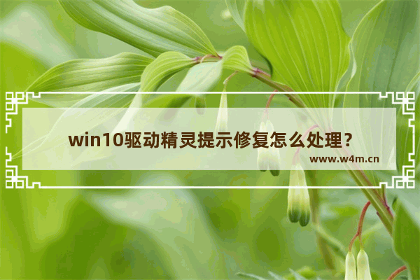 win10驱动精灵提示修复怎么处理？