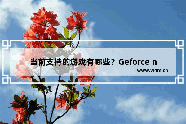 当前支持的游戏有哪些？Geforce now游戏列表分享