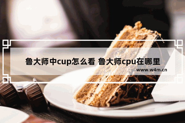 鲁大师中cup怎么看 鲁大师cpu在哪里看