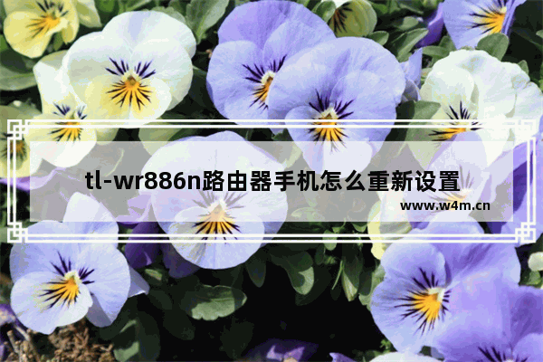 tl-wr886n路由器手机怎么重新设置密码？