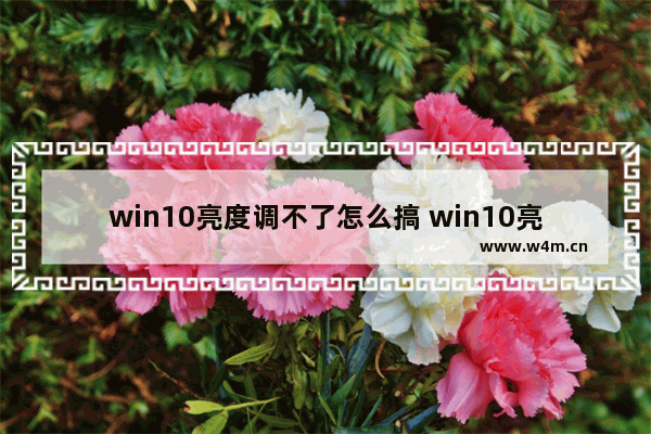 win10亮度调不了怎么搞 win10亮度不能调节了