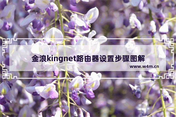 金浪kingnet路由器设置步骤图解