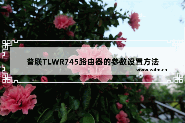 普联TLWR745路由器的参数设置方法