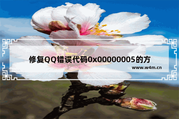 修复QQ错误代码0x00000005的方法 - qq显示错误代码0x00000005怎么办