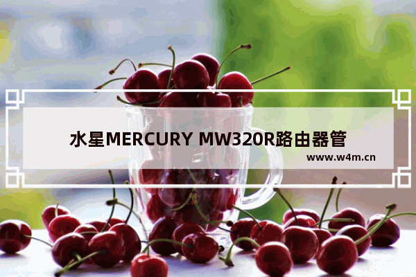 水星MERCURY MW320R路由器管理员默认密码是什么?