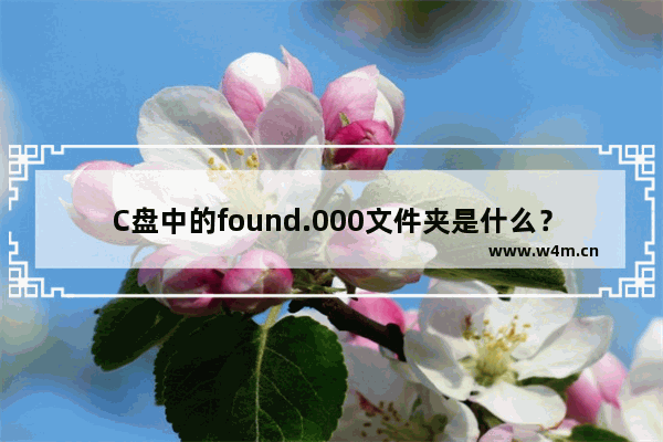 C盘中的found.000文件夹是什么？