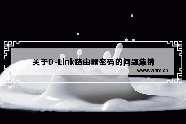 关于D-Link路由器密码的问题集锦