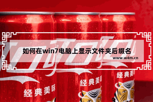 如何在win7电脑上显示文件夹后缀名