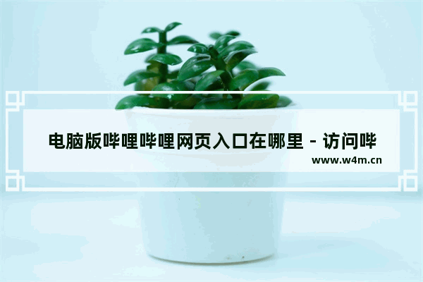 电脑版哔哩哔哩网页入口在哪里 - 访问哔哩哔哩电脑版网页的入口