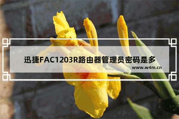 迅捷FAC1203R路由器管理员密码是多少？