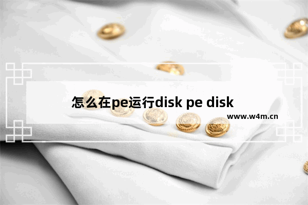 怎么在pe运行disk pe disk to disk