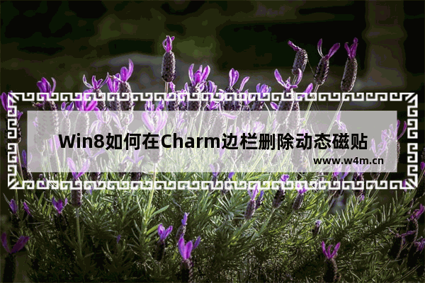 Win8如何在Charm边栏删除动态磁贴的个人信息